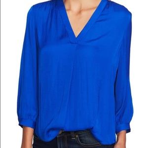 Vince Camuto Three-Quarter Sleeve Rumple Blouse